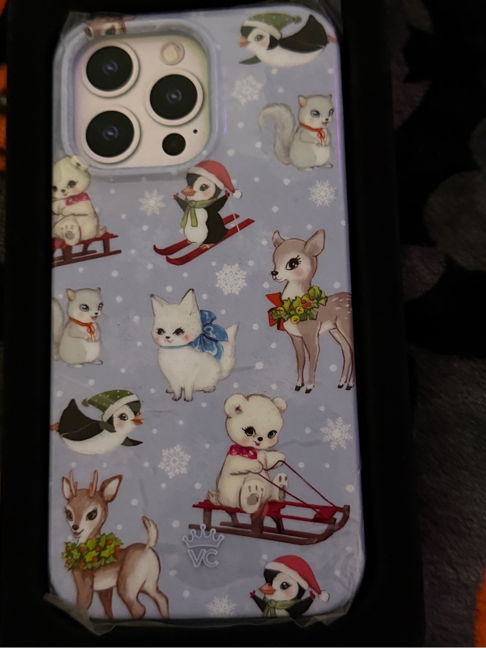 NWT Velvet Caviar 15 Pro Max Case - Winter Baby Animals Christmas